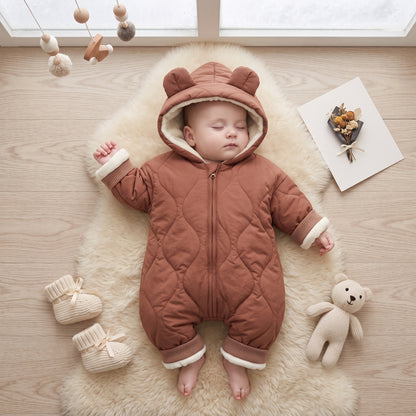 Little Manta Cotton Baby Winter Romper
