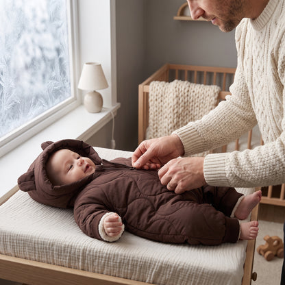 Little Manta Cotton Baby Winter Romper
