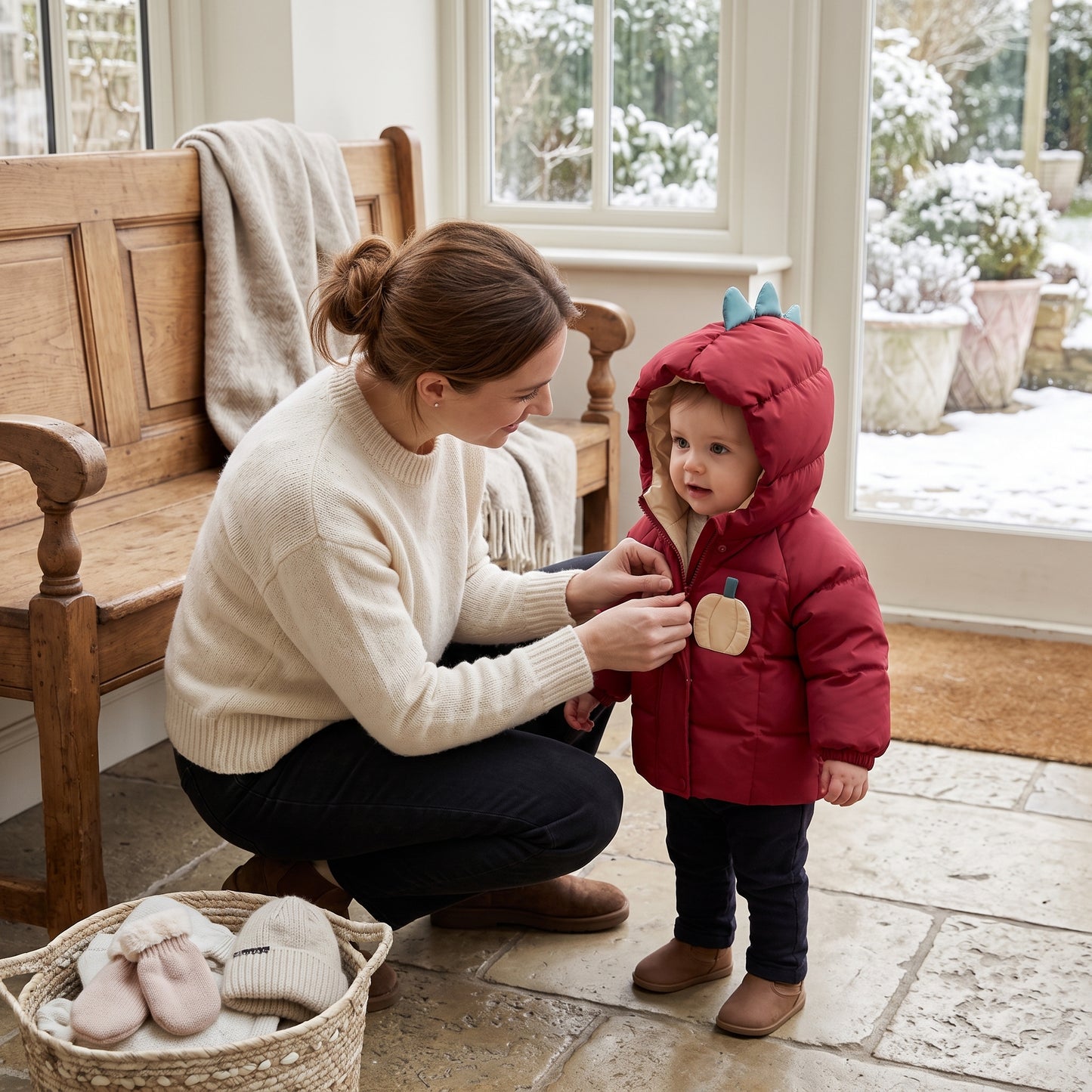 Little Manta Puffy Baby Down Jacket