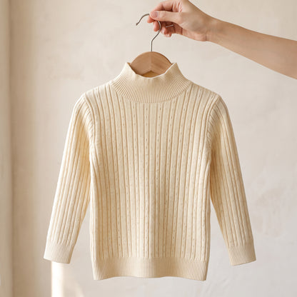 Little Manta Knit Baby Turtleneck Sweater