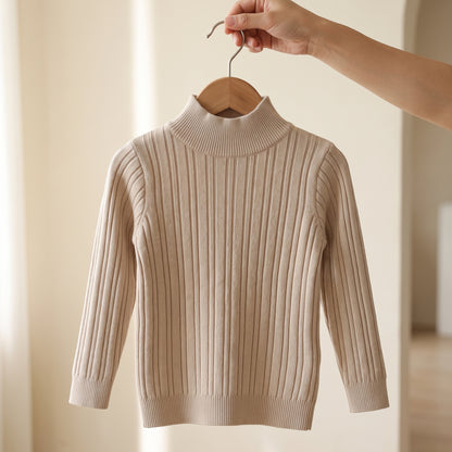 Little Manta Knit Baby Turtleneck Sweater