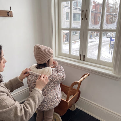 Little Manta Floral Baby Down Jacket