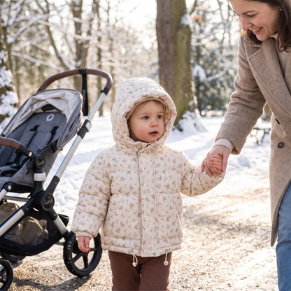 Little Manta Floral Baby Down Jacket