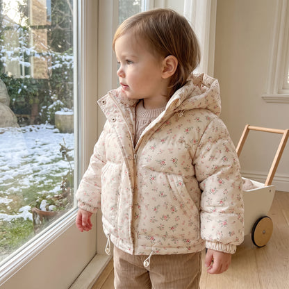 Little Manta Floral Baby Down Jacket