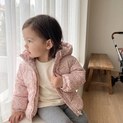 Little Manta Floral Baby Down Jacket