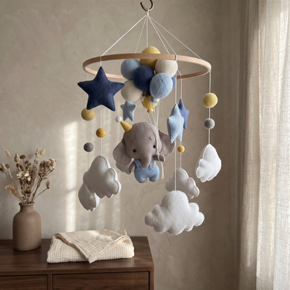 Little Manta Felt Animal Crib Mobile