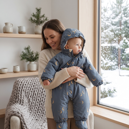 Little Manta Hooded Baby Snowsuit