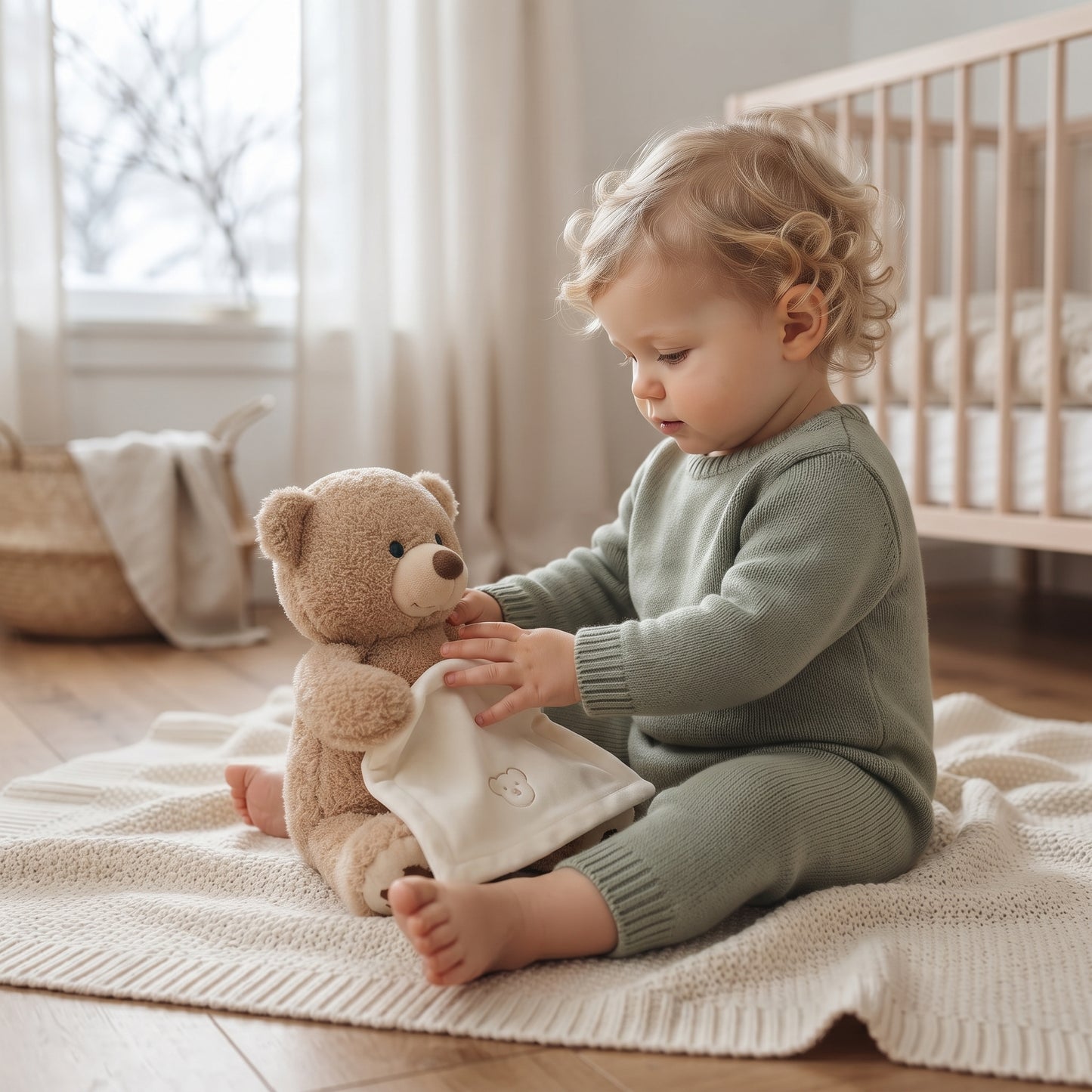 Little Manta Melody Peekaboo Bear