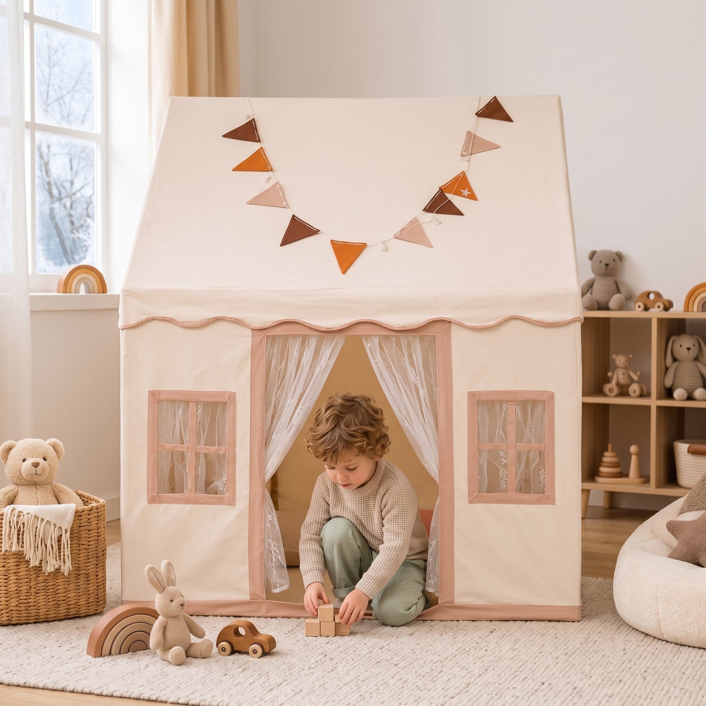 Little Manta Cottage Kids Play Tent