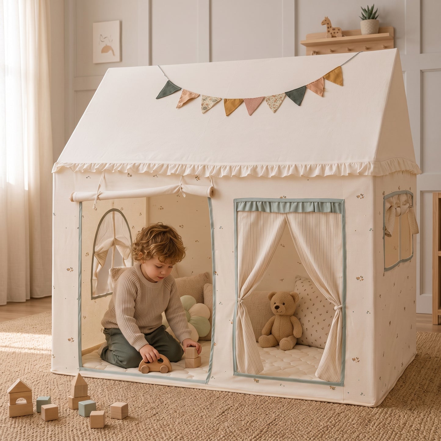 Little Manta Cottage Kids Play Tent