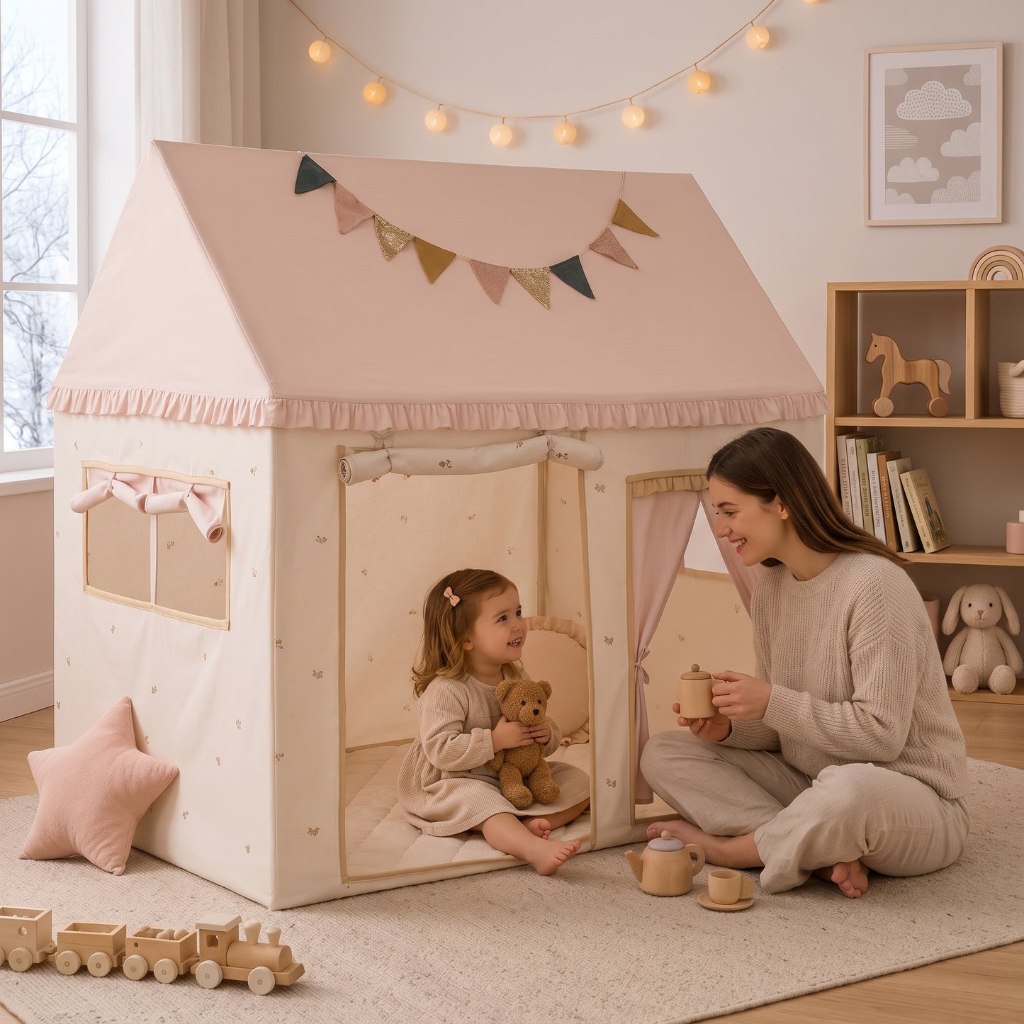 Little Manta Cottage Kids Play Tent