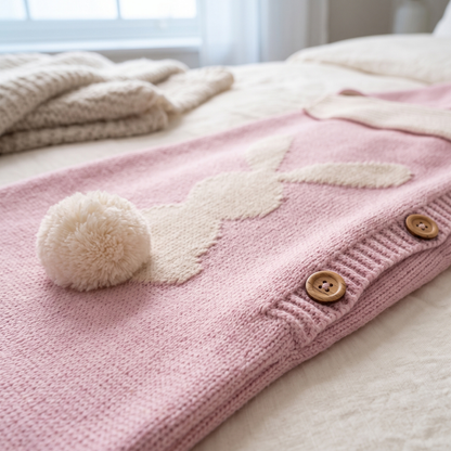 Little Manta Bunny Knit Sleep Sack