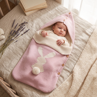 Little Manta Bunny Knit Sleep Sack