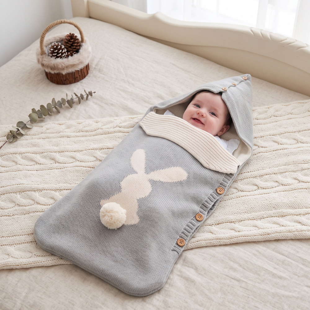 Little Manta Bunny Knit Sleep Sack