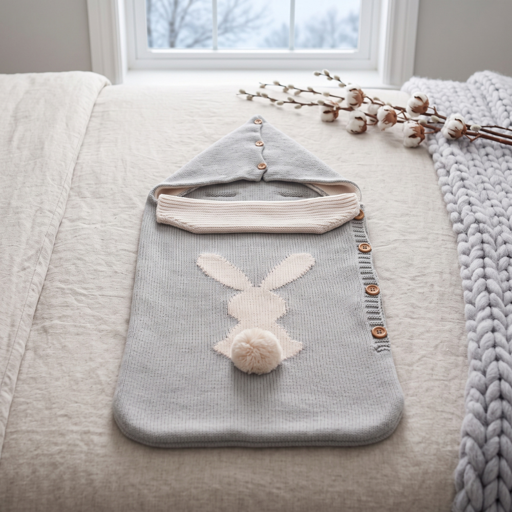 Little Manta Bunny Knit Sleep Sack