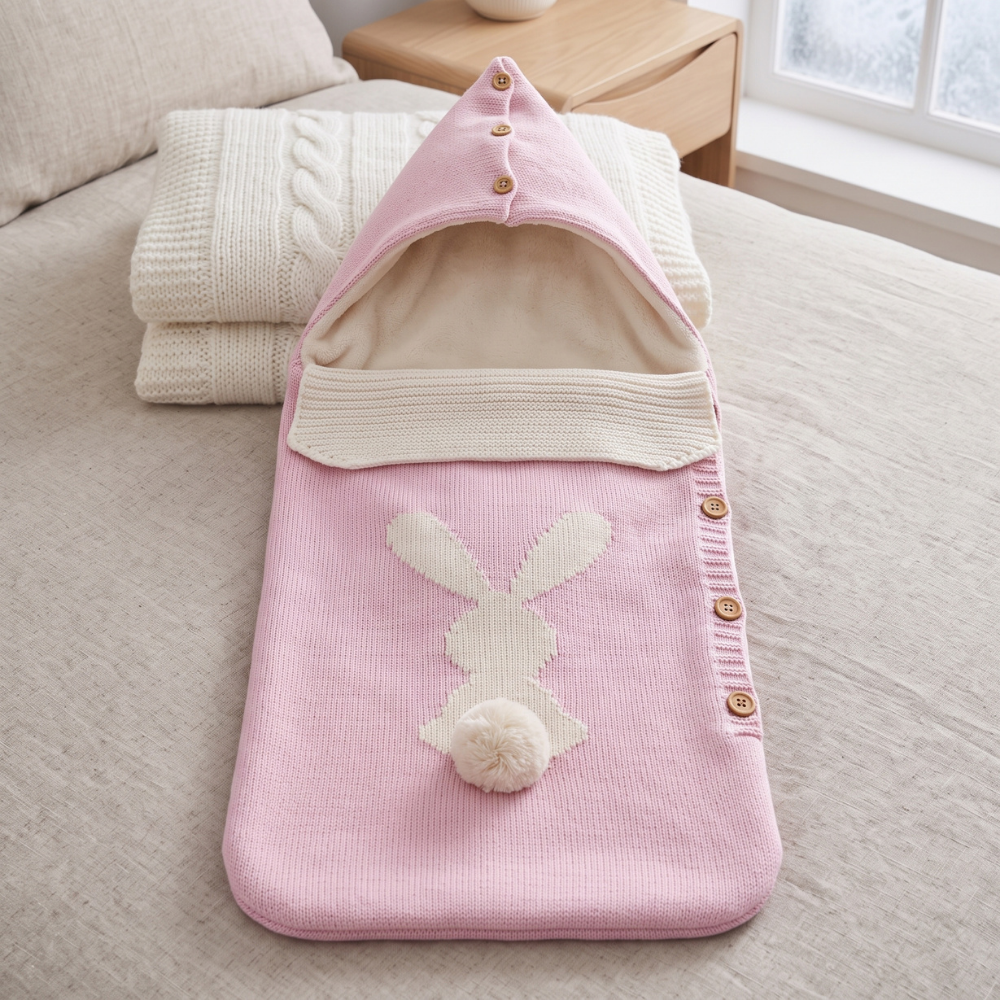 Little Manta Bunny Knit Sleep Sack