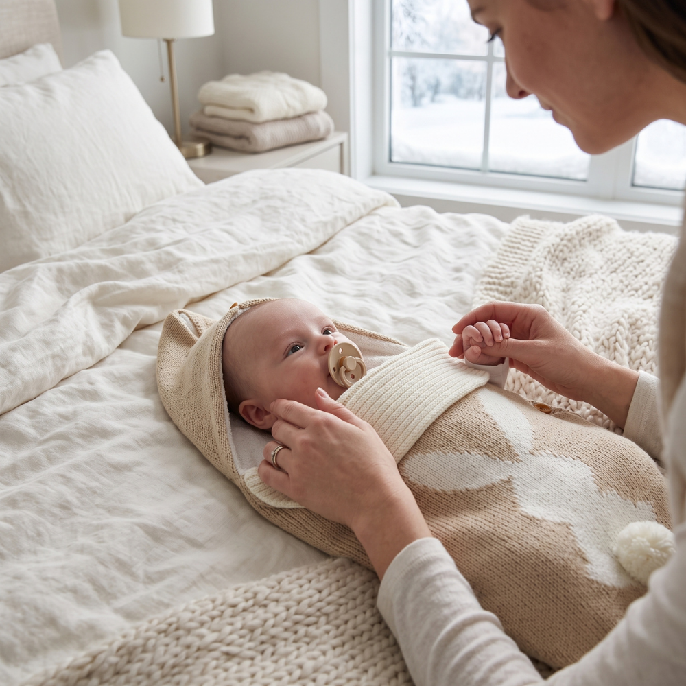 Little Manta Bunny Knit Sleep Sack