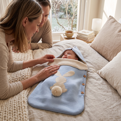 Little Manta Bunny Knit Sleep Sack