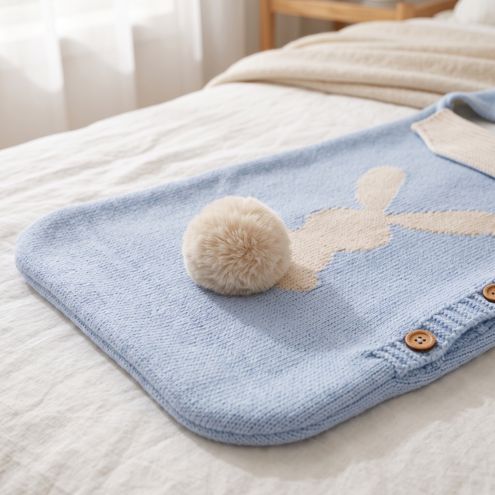 Little Manta Bunny Knit Sleep Sack