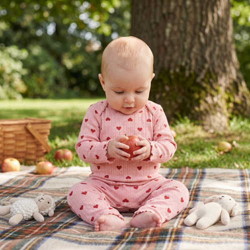 Little Manta Meadow Baby Cotton Jumpsuit