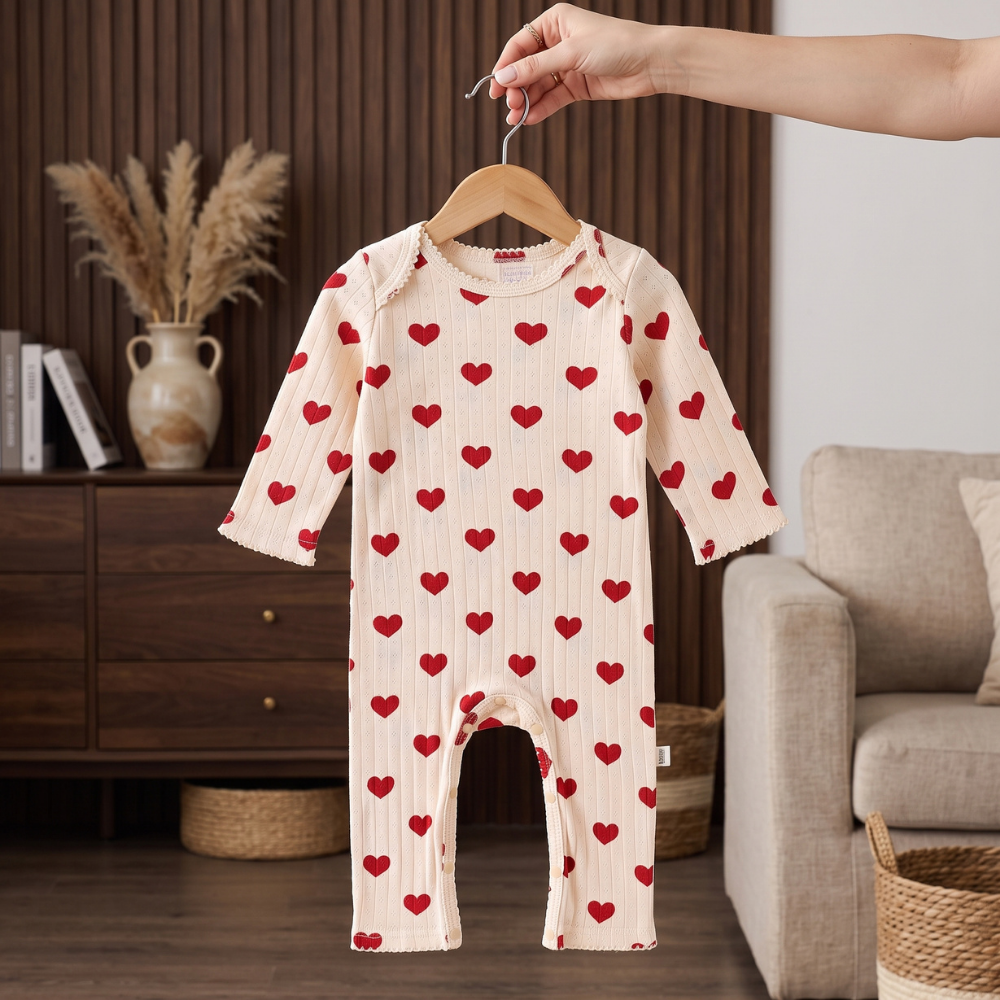 Little Manta Meadow Baby Cotton Jumpsuit
