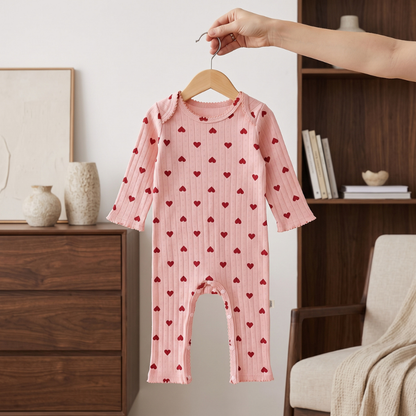Little Manta Meadow Baby Cotton Jumpsuit