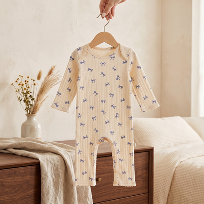 Little Manta Meadow Baby Cotton Jumpsuit