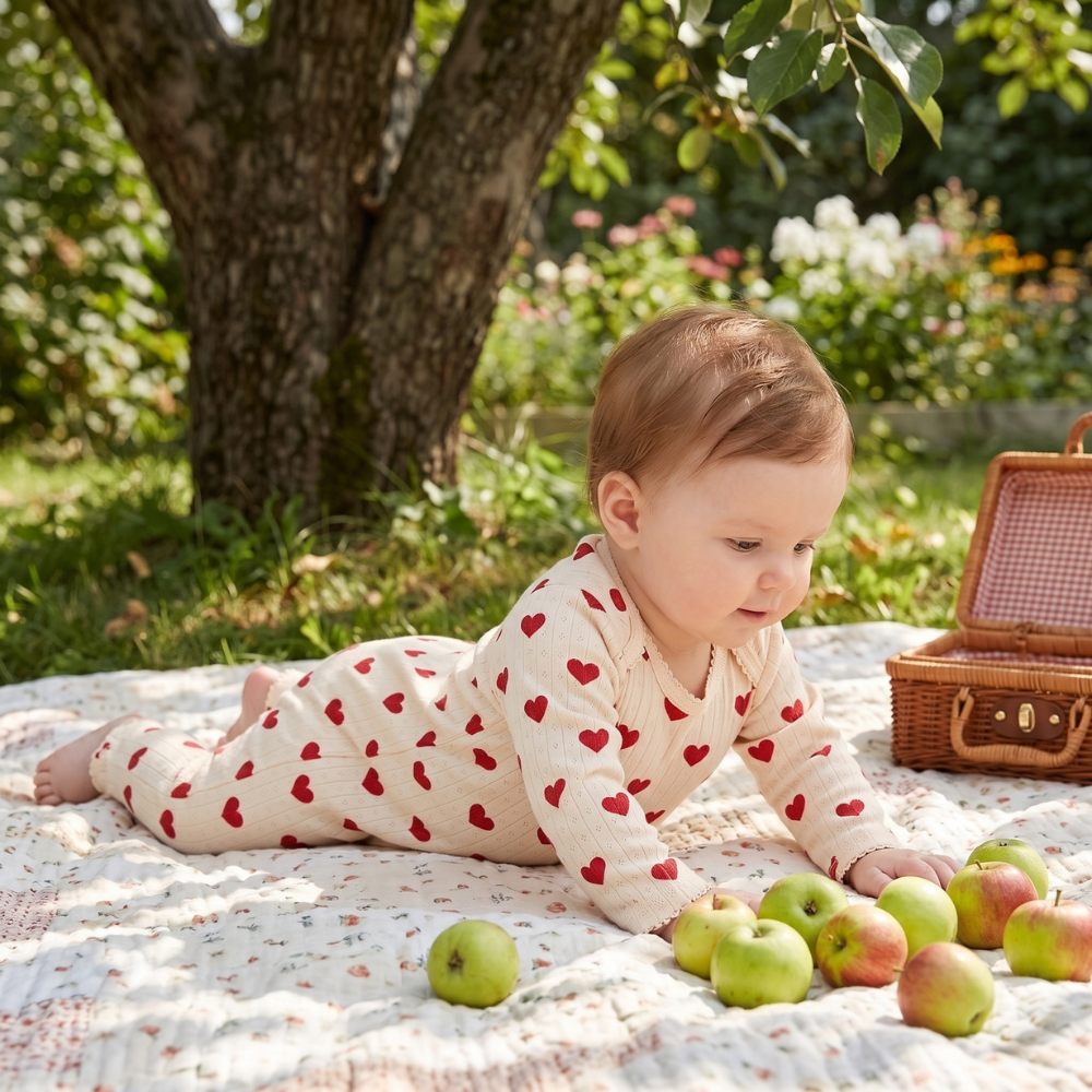 Little Manta Meadow Baby Cotton Jumpsuit