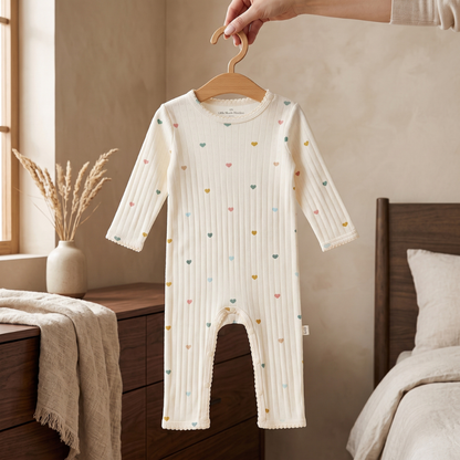 Little Manta Meadow Baby Cotton Jumpsuit