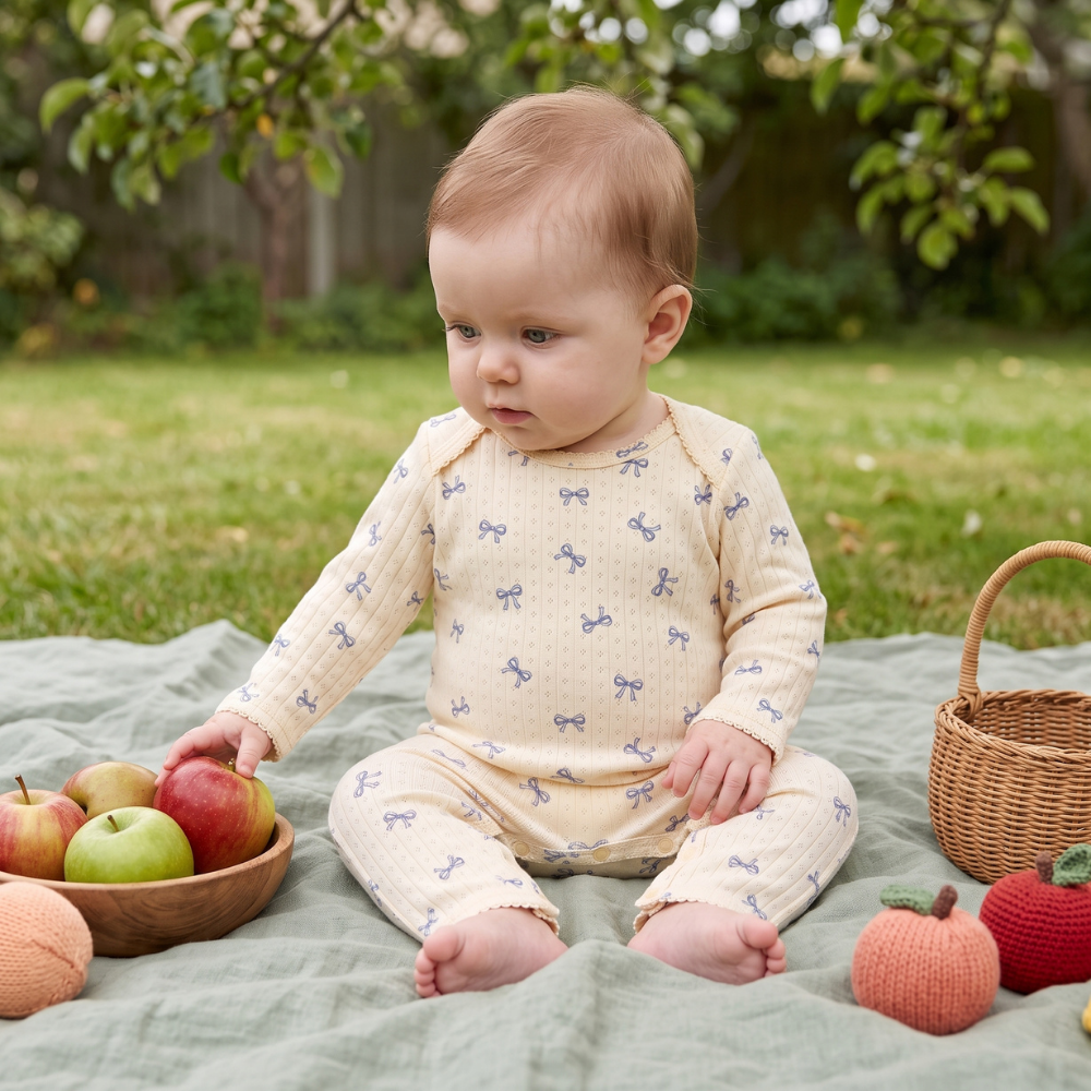 Little Manta Meadow Baby Cotton Jumpsuit