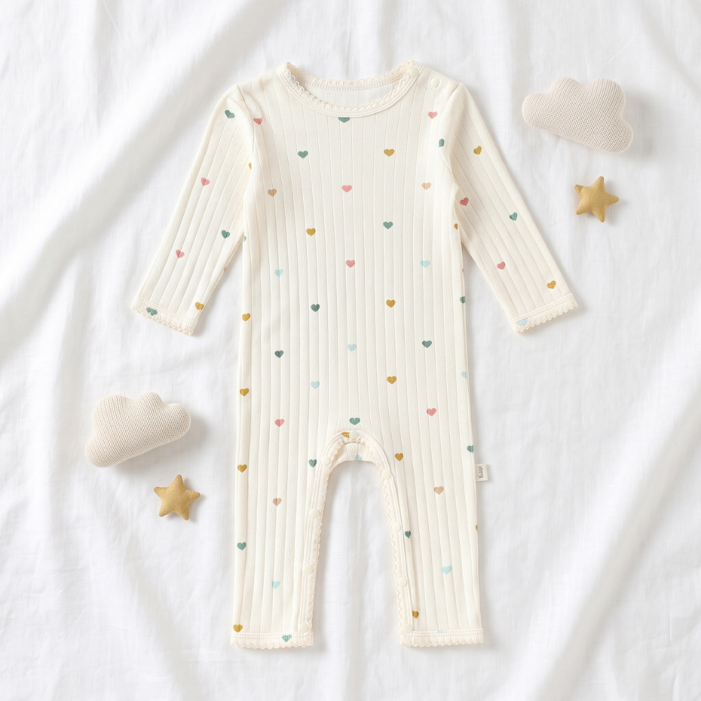 Little Manta Meadow Baby Cotton Jumpsuit