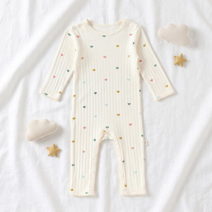 Little Manta Meadow Baby Cotton Jumpsuit