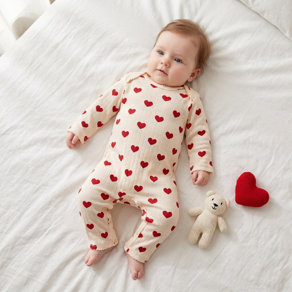 Little Manta Meadow Baby Cotton Jumpsuit