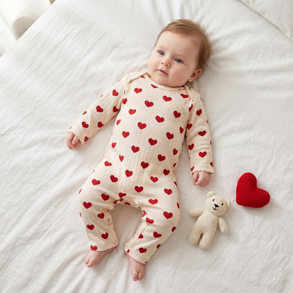 Little Manta Meadow Baby Cotton Jumpsuit