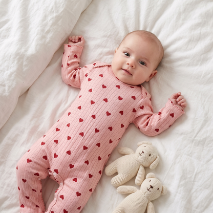 Little Manta Meadow Baby Cotton Jumpsuit