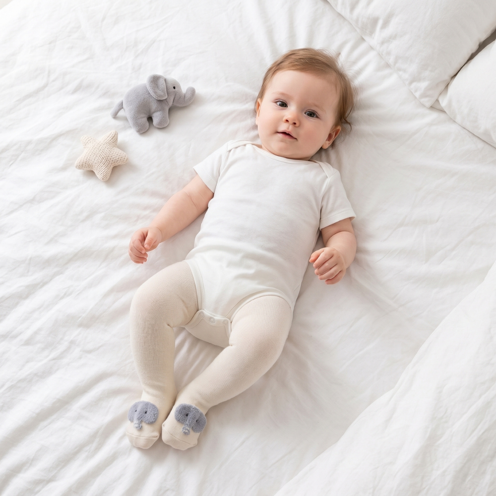 Little Manta Poppy Baby Girl Tights