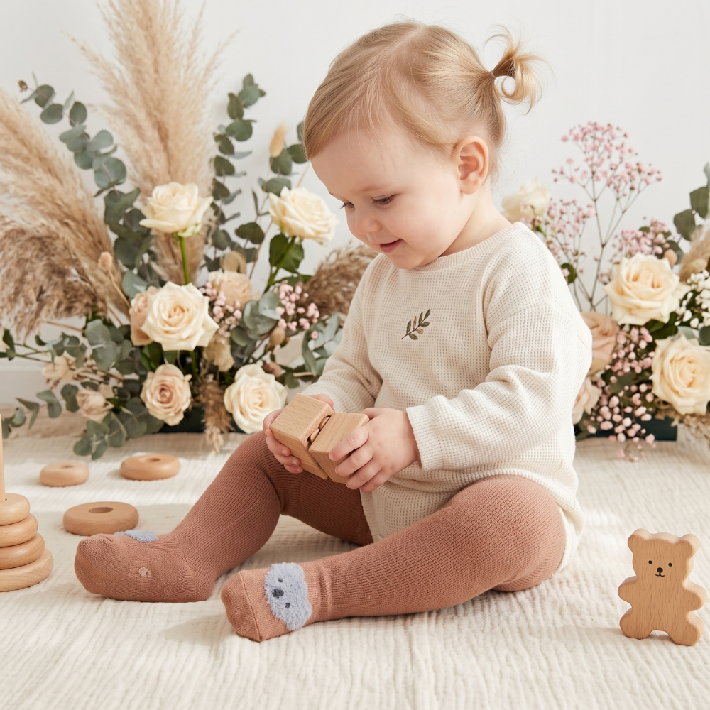 Little Manta Poppy Baby Girl Tights