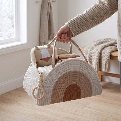 Little Manta Woven Baby Diaper Caddy