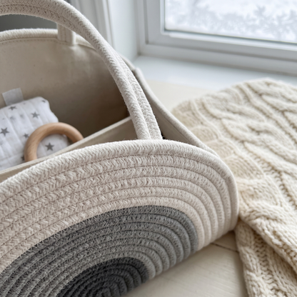 Little Manta Woven Baby Diaper Caddy