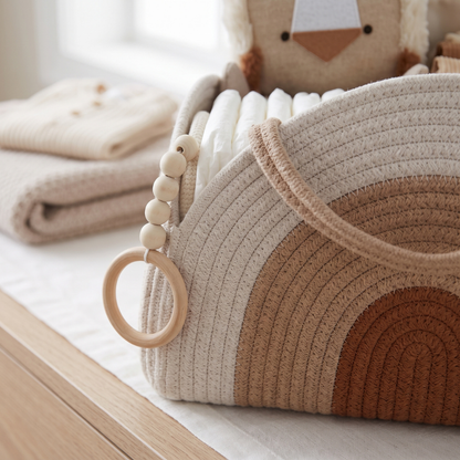 Little Manta Woven Baby Diaper Caddy