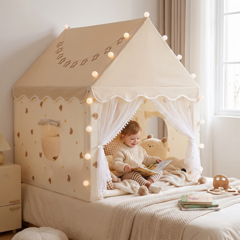 Little Manta Castle Kids Bed Tent