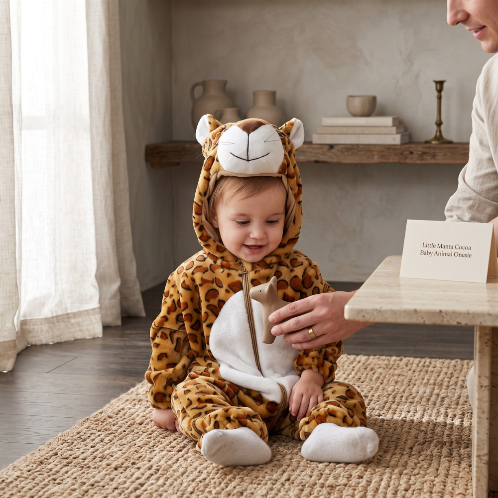 Little Manta Cocoa Baby Animal Onesie