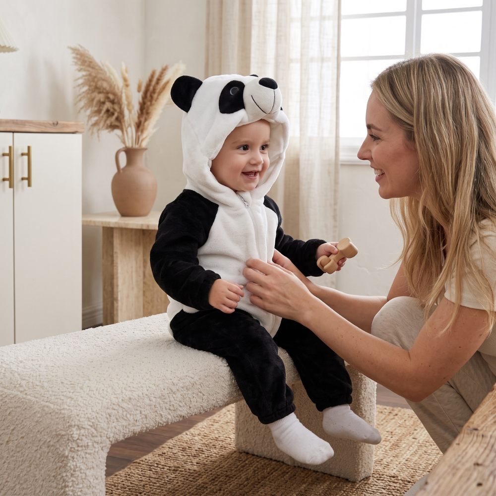 Little Manta Cocoa Baby Animal Onesie