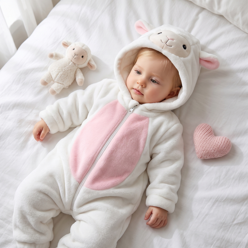 Little Manta Cocoa Baby Animal Onesie