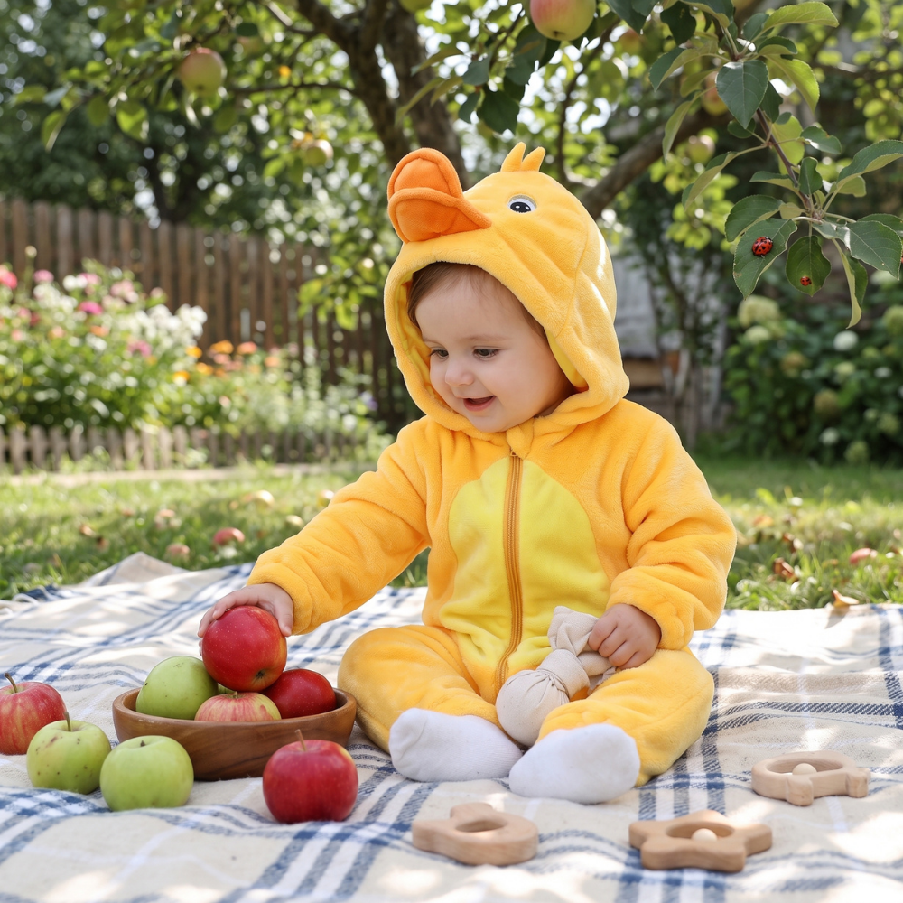 Little Manta Cocoa Baby Animal Onesie