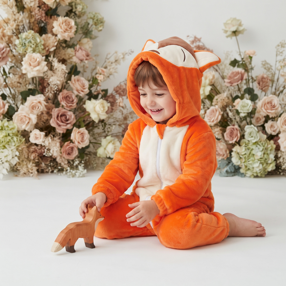Little Manta Critter Toddler Hooded Onesie