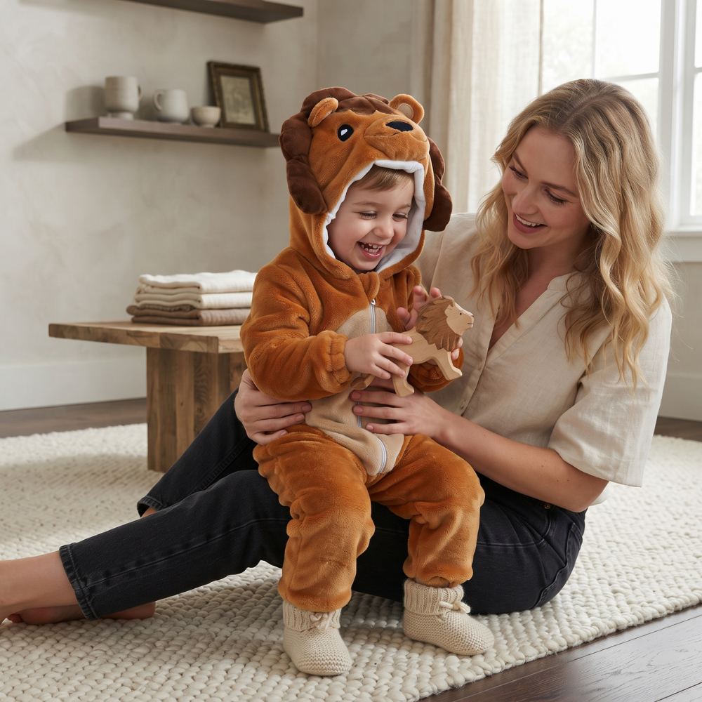 Little Manta Critter Toddler Hooded Onesie