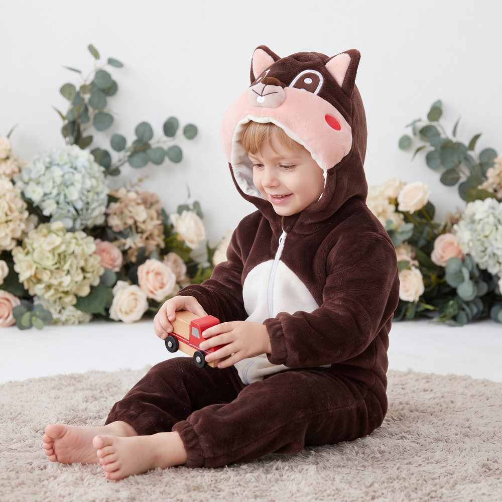 Little Manta Critter Toddler Hooded Onesie