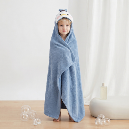 Little Manta Bubble Kids Hooded Towel