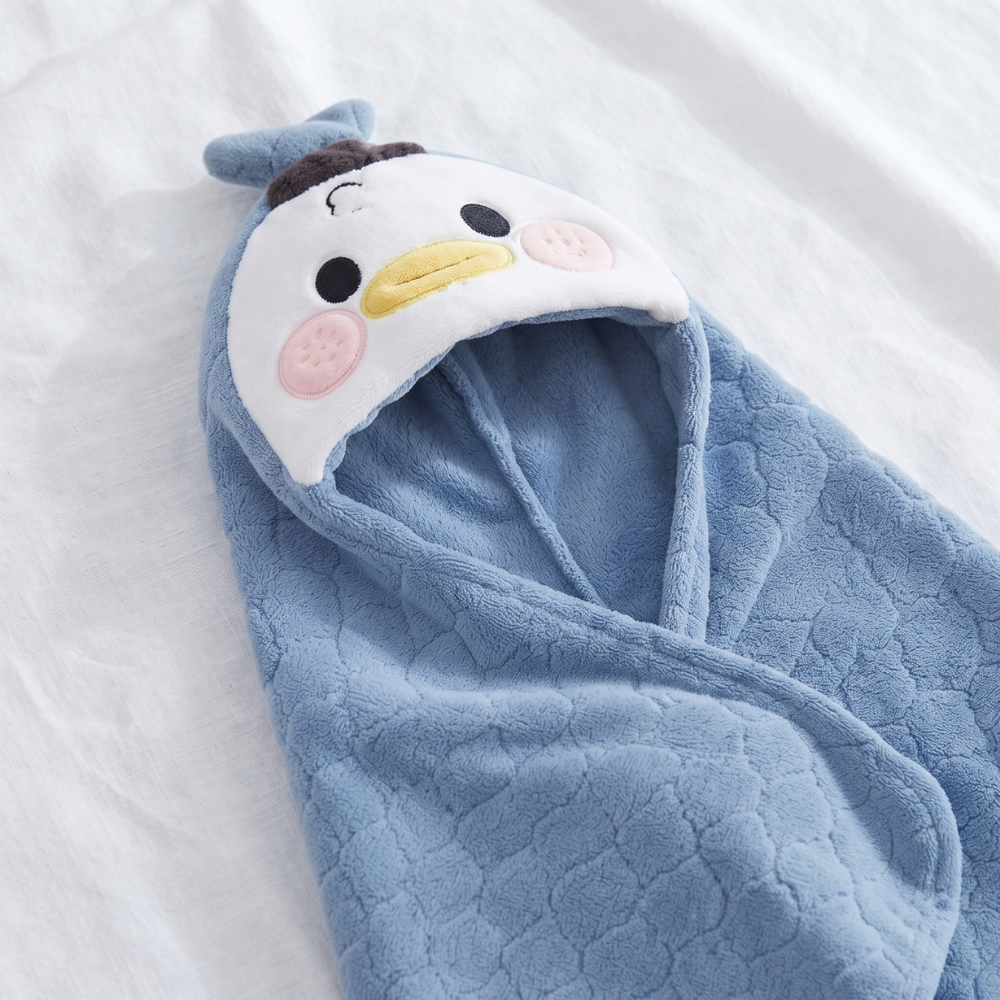 Little Manta Bubble Kids Hooded Towel